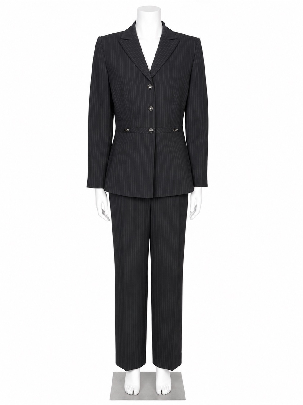 Vintage Tahari Arthur S. Levine Petite Pinstripe Pant Suit Size 8P